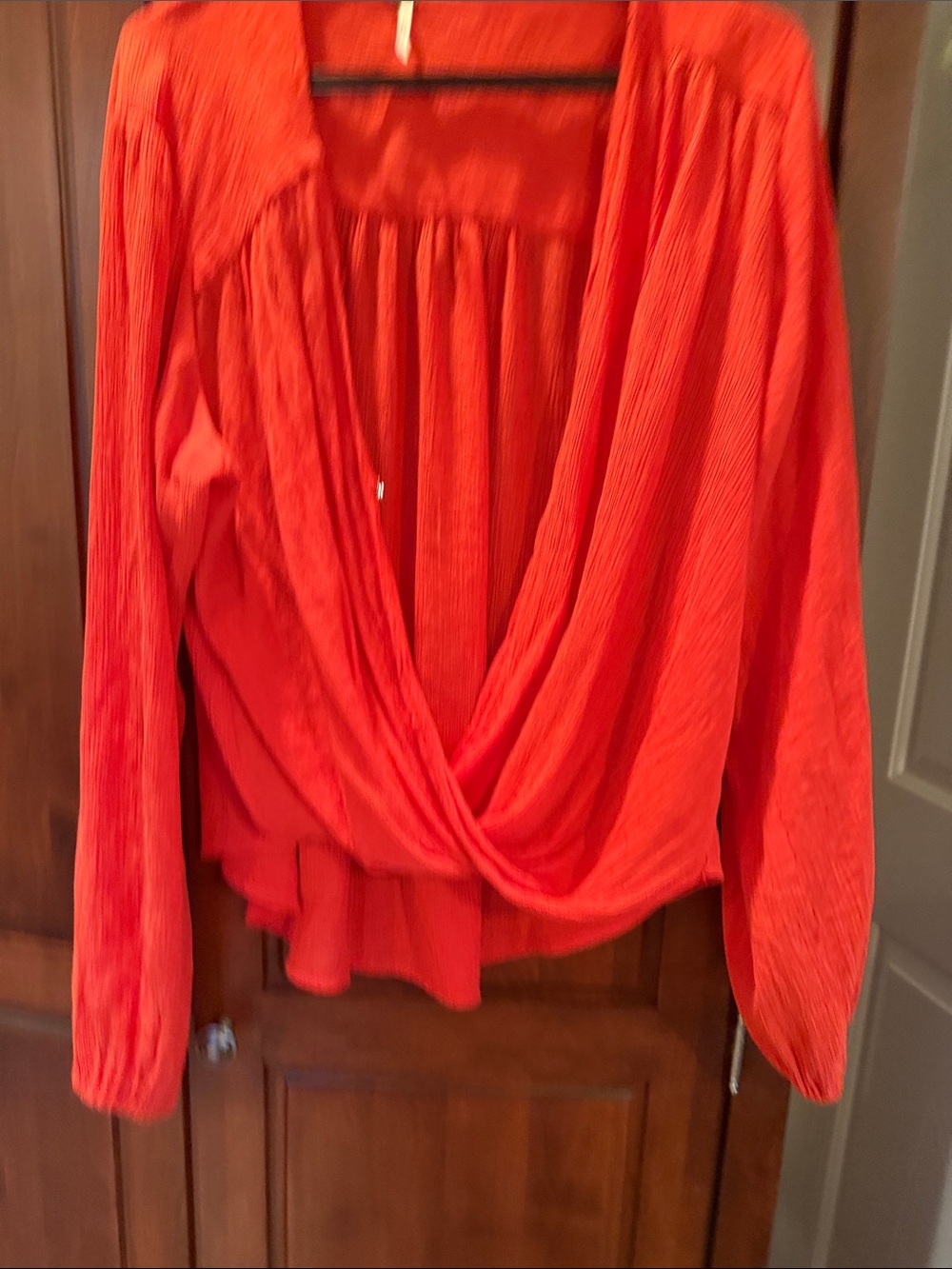 Women’s Draped Long-Sleeve Top